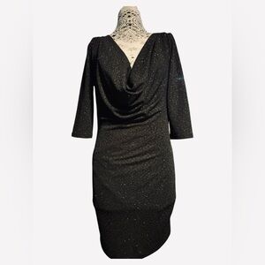 Elegant Black Glitter Dress